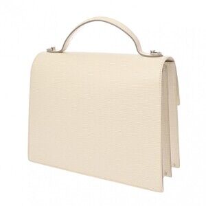 Louis Vuitton Sevigne Leather Handbag Ivory White Epi